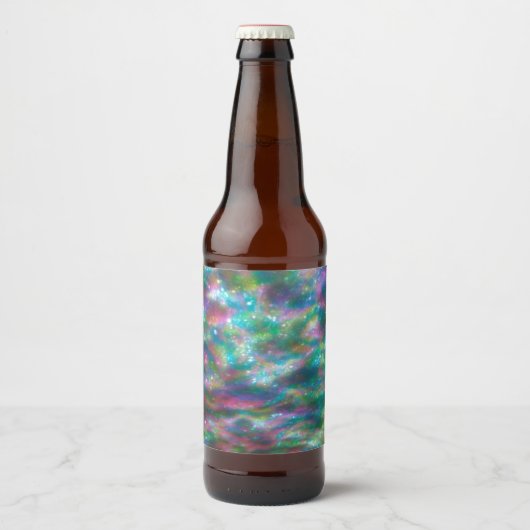 Farbige Flasche Bierflaschenetikett (Vorderseite)