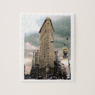 Farbige Flat Iron Building Puzzle