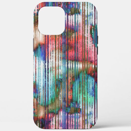 Farbige Flecken mit abgerundeten Streifen, virtuel Case-Mate iPhone Hülle (Rückseite)