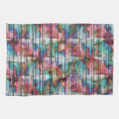 Farbige Flecken mit abgerundeten Streifen, virtuel Geschirrtuch (Horizontal)