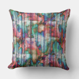 Farbige Flecken mit abgerundeten Streifen, virtuel Kissen