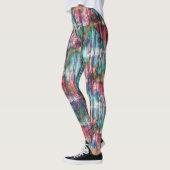 Farbige Flecken mit abgerundeten Streifen, virtuel Leggings (Links)