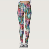 Farbige Flecken mit abgerundeten Streifen, virtuel Leggings (Vorderseite)