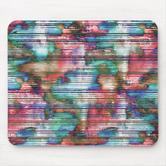 Farbige Flecken mit abgerundeten Streifen, virtuel Mousepad (Vorne)