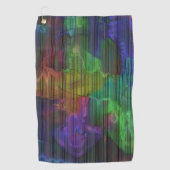 Farbige Flecken unter deformierten Streifen Golfhandtuch (Vorderseite)