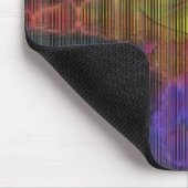 Farbige Flecken unter deformierten Streifen Mousepad (Ecke)