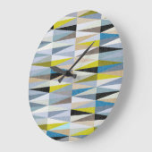 Farbige Fliesen aus Diamant Große Wanduhr (Winkel)