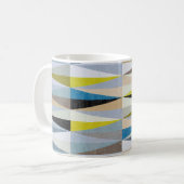 Farbige Fliesen aus Diamant Kaffeetasse (Vorderseite Links)