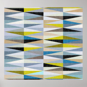Farbige Fliesen aus Diamant Poster