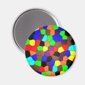 Farbige Fliesen aus festem Glas Magnet (Vorderseite/Rückseite)