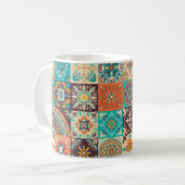 Farbige Fliesen Azulejos. Traditionelles Portugies Kaffeetasse (Vorderseite Links)