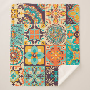 Farbige Fliesen Azulejos. Traditionelles Portugies Sherpadecke
