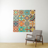 Farbige Fliesen Azulejos. Traditionelles Portugies Wandteppich (Beispiel (Horizontal))