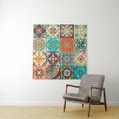 Farbige Fliesen Azulejos. Traditionelles Portugies Wandteppich (Beispiel (Horizontal))