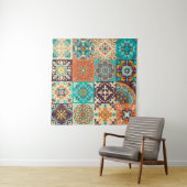 Farbige Fliesen Azulejos. Traditionelles Portugies Wandteppich (Beispiel)