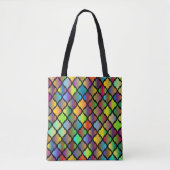Farbige Fliesen-Design-53535 Tasche (Vorderseite)