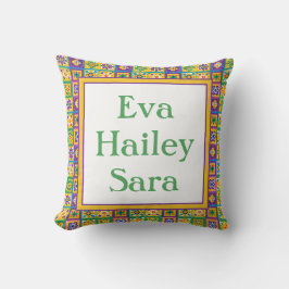 Farbige Fliesen Kissen