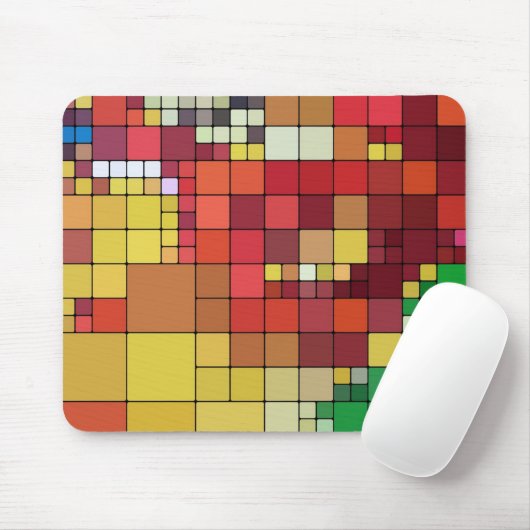 Farbige Fliesen Mousepad (Mit Mouse)