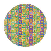 Farbige Fliesen Schneidebrett (Vorderseite)