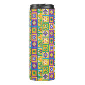 Farbige Fliesen Thermosbecher (Rückseite)