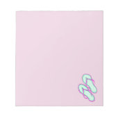 Farbige Flip Flops 1 Notepad Notizblock (Vorderseite)