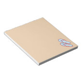 Farbige Flip Flops 3 Notepad Notizblock (angewinkelt)
