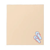 Farbige Flip Flops 3 Notepad Notizblock (Vorderseite)