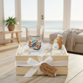 farbige Flip Flops Aquarell anpassbar Glas