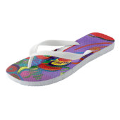 Farbige Flip Flops Badesandalen (Schrägansicht)