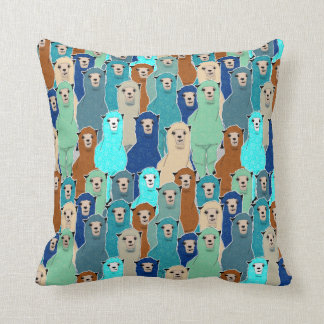 Farbige Floral Alpaca Throw Kissen