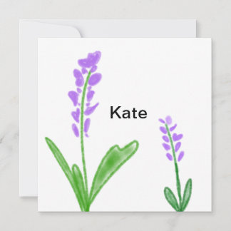 Farbige florale Aquarellfarben hinzufügen Namenste Einladung