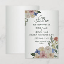 Farbige Florale Blaue Schmetterling Grüne Hochzeit