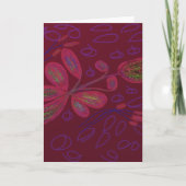 Farbige Florale Grußkarte Karte (Vorderseite)