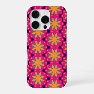farbige florale Kreisformen iPhone 16 Pro Hülle