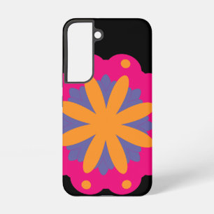 farbige florale Kreisformen Samsung Galaxy Hülle