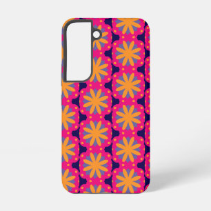 farbige florale Kreisformen Samsung Galaxy Hülle