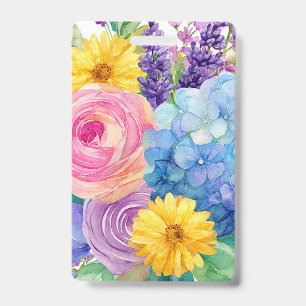 Farbige florale Namensschilder Ausweis