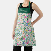 Farbige Florale Personalisierte  Schürze (InSitu)