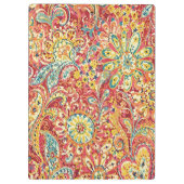 Farbige florale Zwischenablage Klemmbrett (Rückseite)