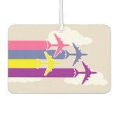 Farbige Flugzeuge Autolufterfrischer (Vorderseite)