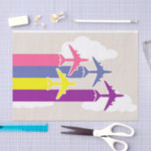 Farbige Flugzeuge Seidenpapier (Handwerk)