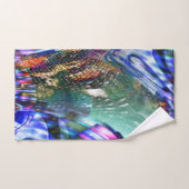 Farbige Fluktuation virtueller Bilder über Schlach Badhandtuch Set (Handtuch)