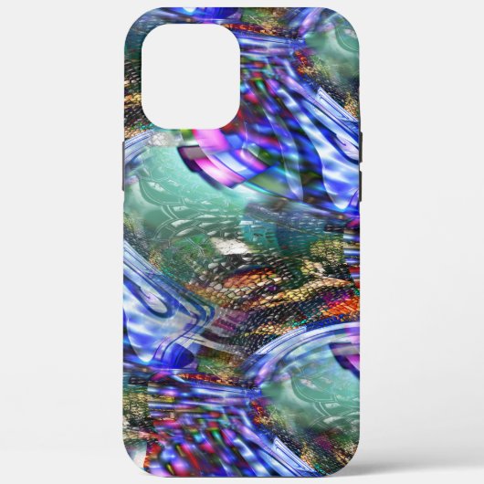 Farbige Fluktuation virtueller Bilder über Schlach Case-Mate iPhone Hülle (Rückseite)