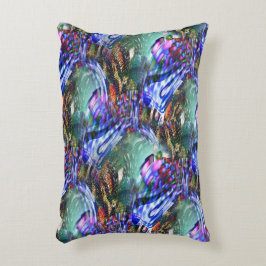 Farbige Fluktuation virtueller Bilder über Schlach Dekokissen