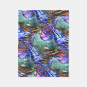 Farbige Fluktuation virtueller Bilder über Schlach Fleecedecke (Vorderseite)