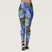 Farbige Fluktuation virtueller Bilder über Schlach Leggings (Rückseite)