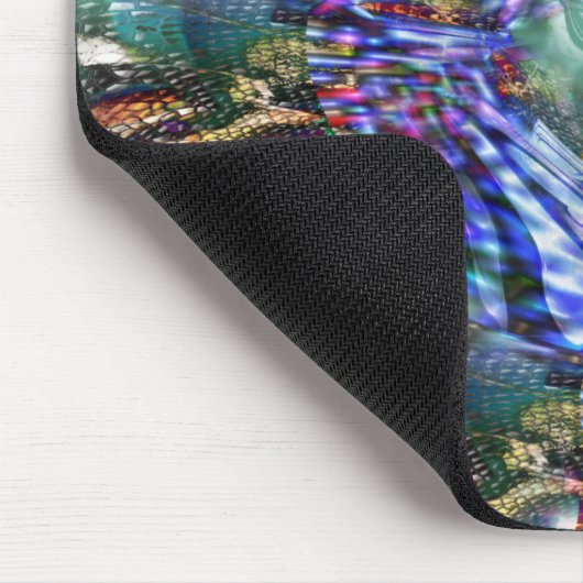 Farbige Fluktuation virtueller Bilder über Schlach Mousepad (Ecke)