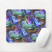 Farbige Fluktuation virtueller Bilder über Schlach Mousepad (Mit Mouse)