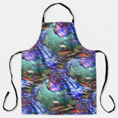 Farbige Fluktuation virtueller Bilder über Schlach Schürze (Vorderseite)