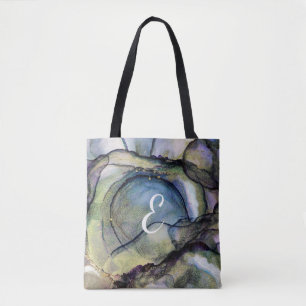 Farbige flüssige abstrakte Kunst aus Alkohol-Tinte Tasche